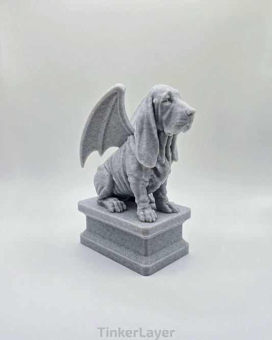 Basset Hound Gargoyle Statue