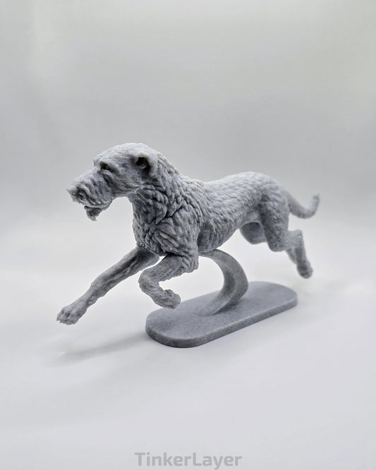 Running Irish Wolfhound Statue