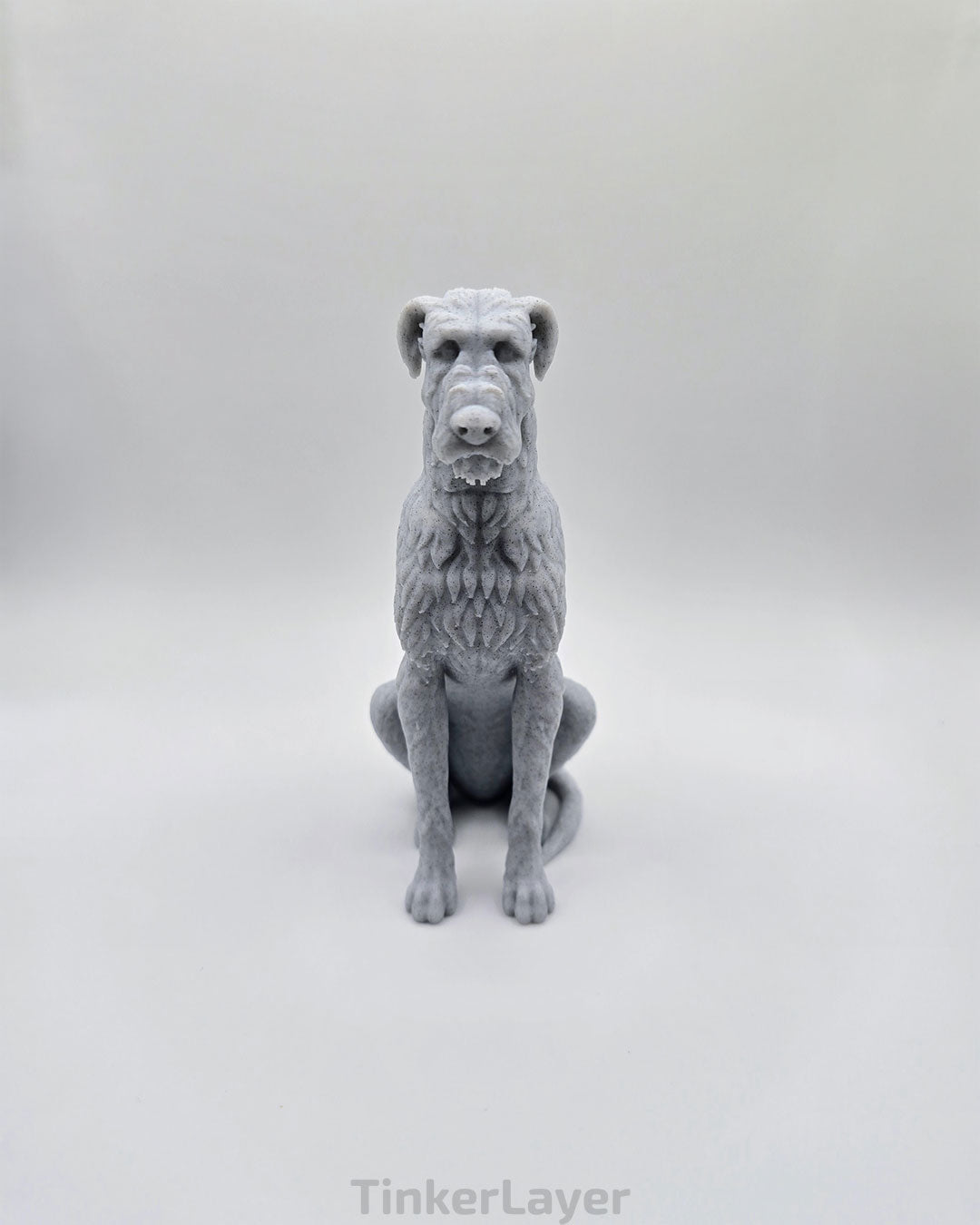 Sitting Irish Wolfhound Statue