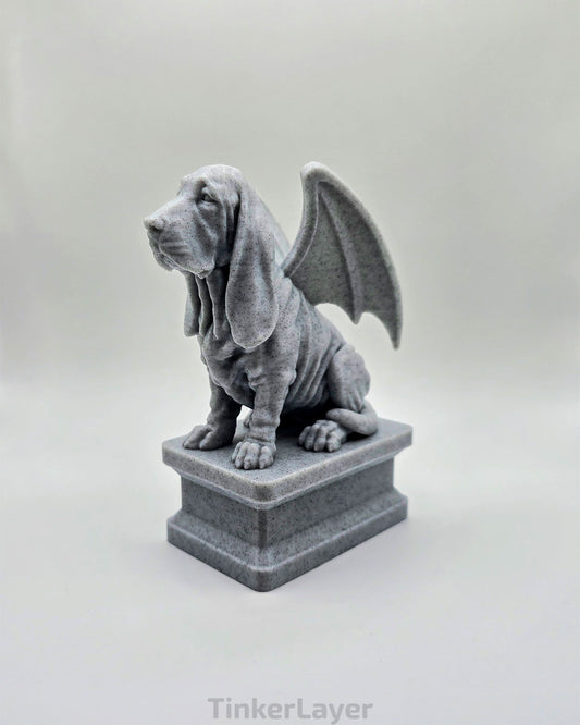 Basset Hound Gargoyle Statue