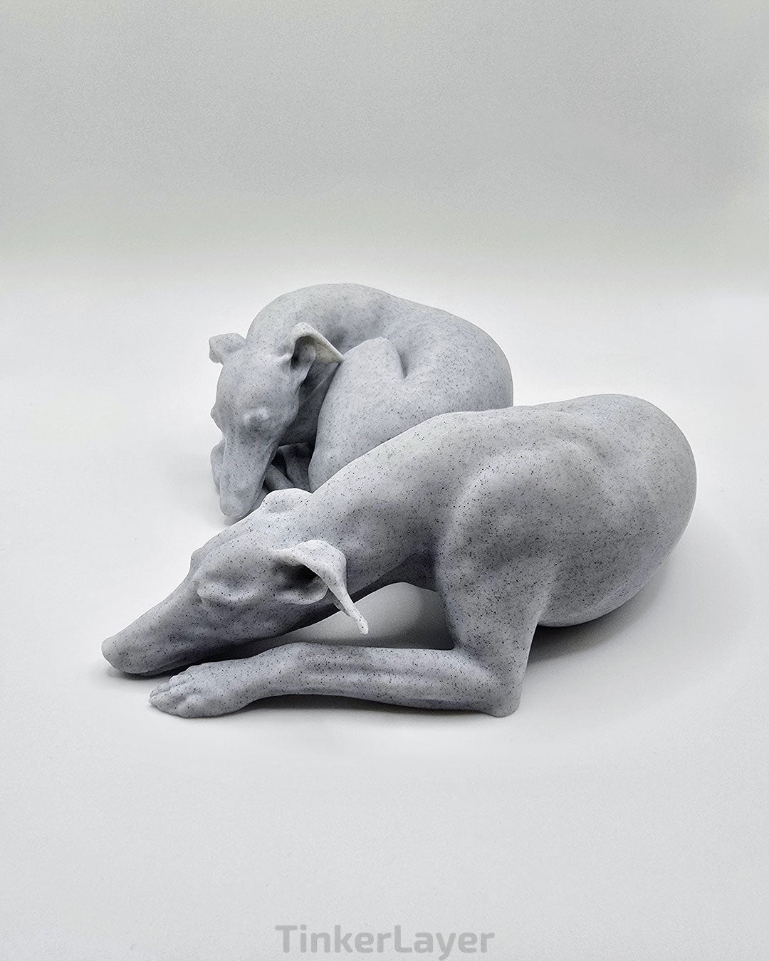 Cuddling Whippets Statue