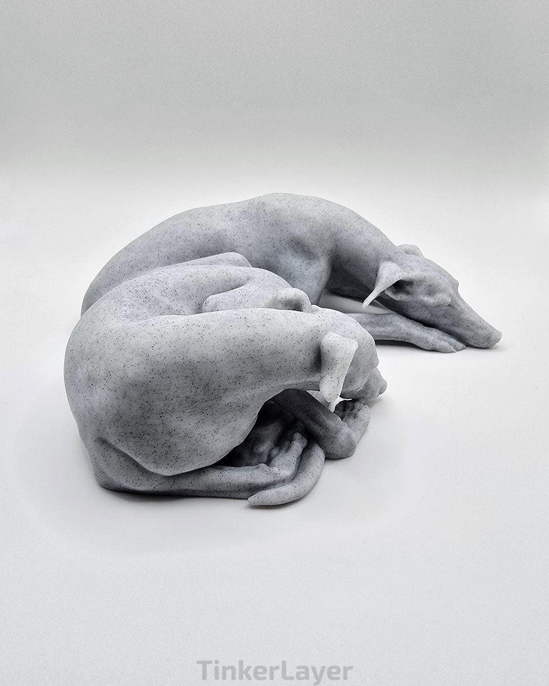 Cuddling Whippets Statue