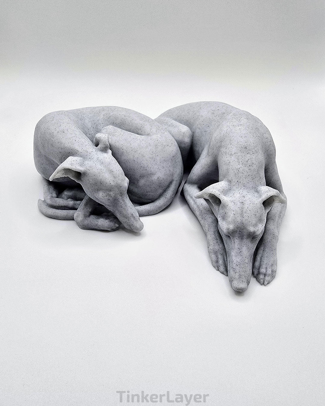 Cuddling Whippets Statue