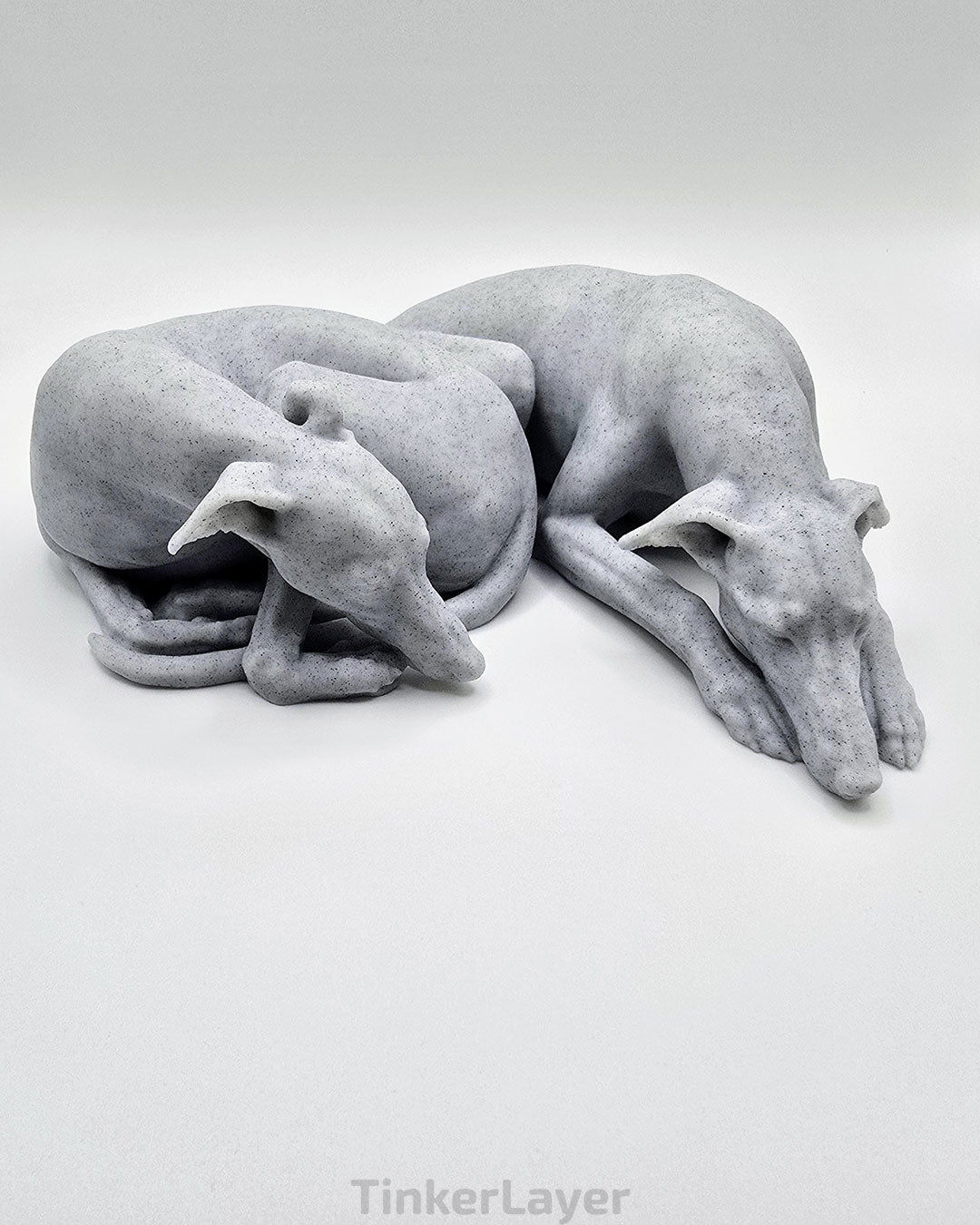 Cuddling Whippets Statue