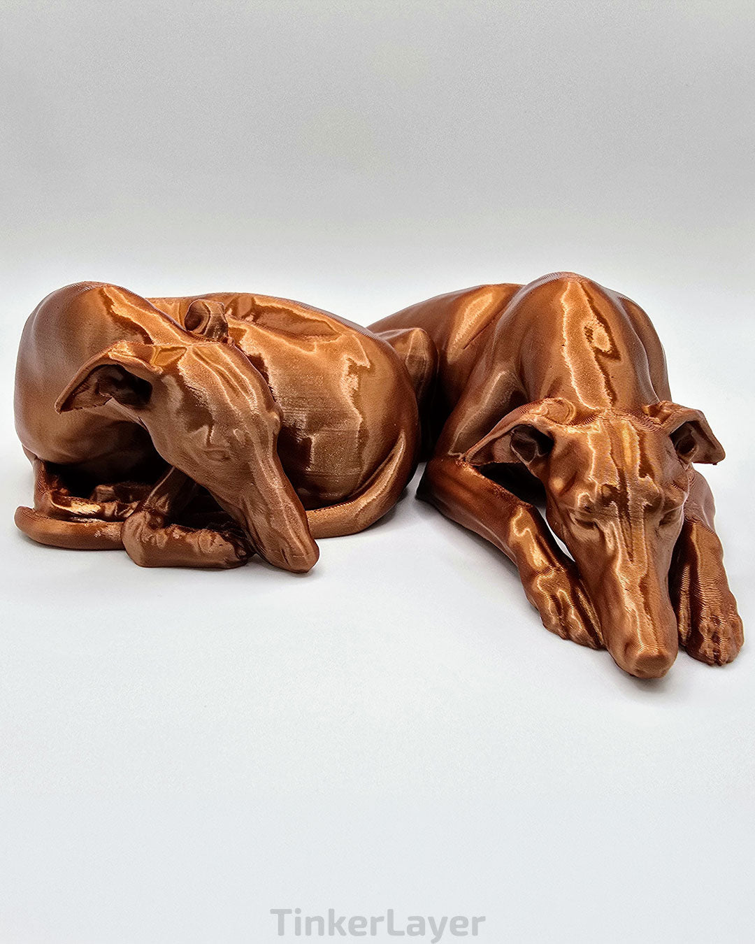Cuddling Whippets Statue