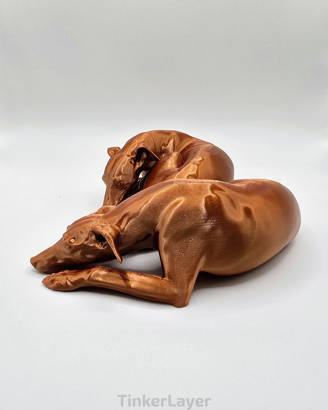 Cuddling Whippets Statue