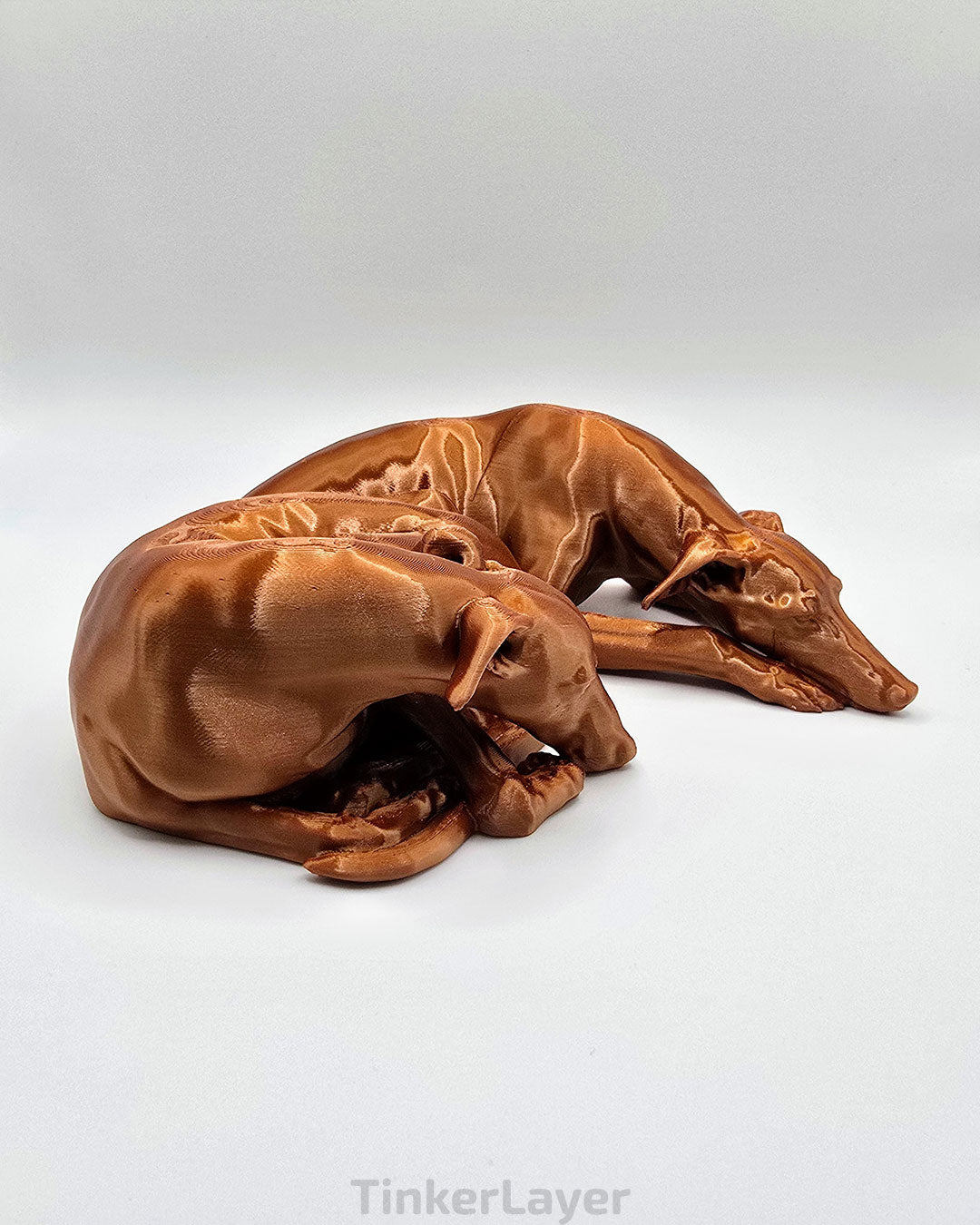 Cuddling Whippets Statue