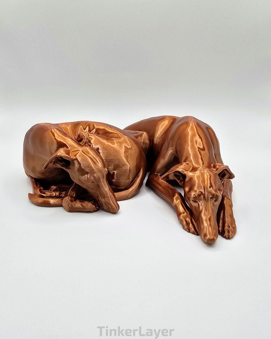 Cuddling Whippets Statue