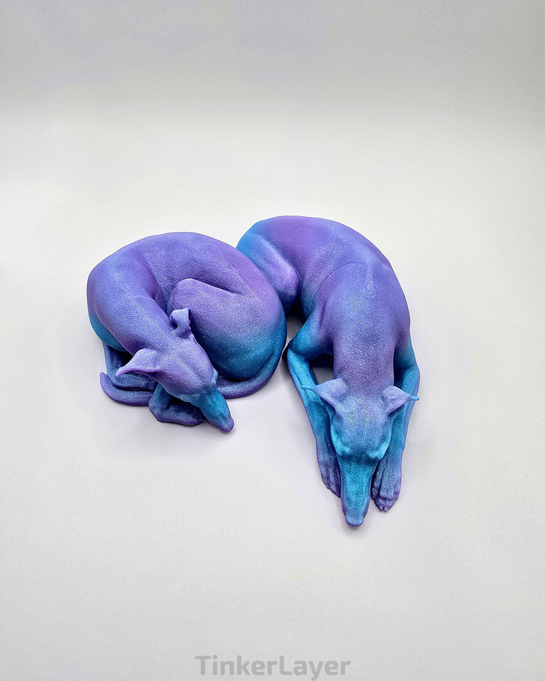 Cuddling Whippets Statue