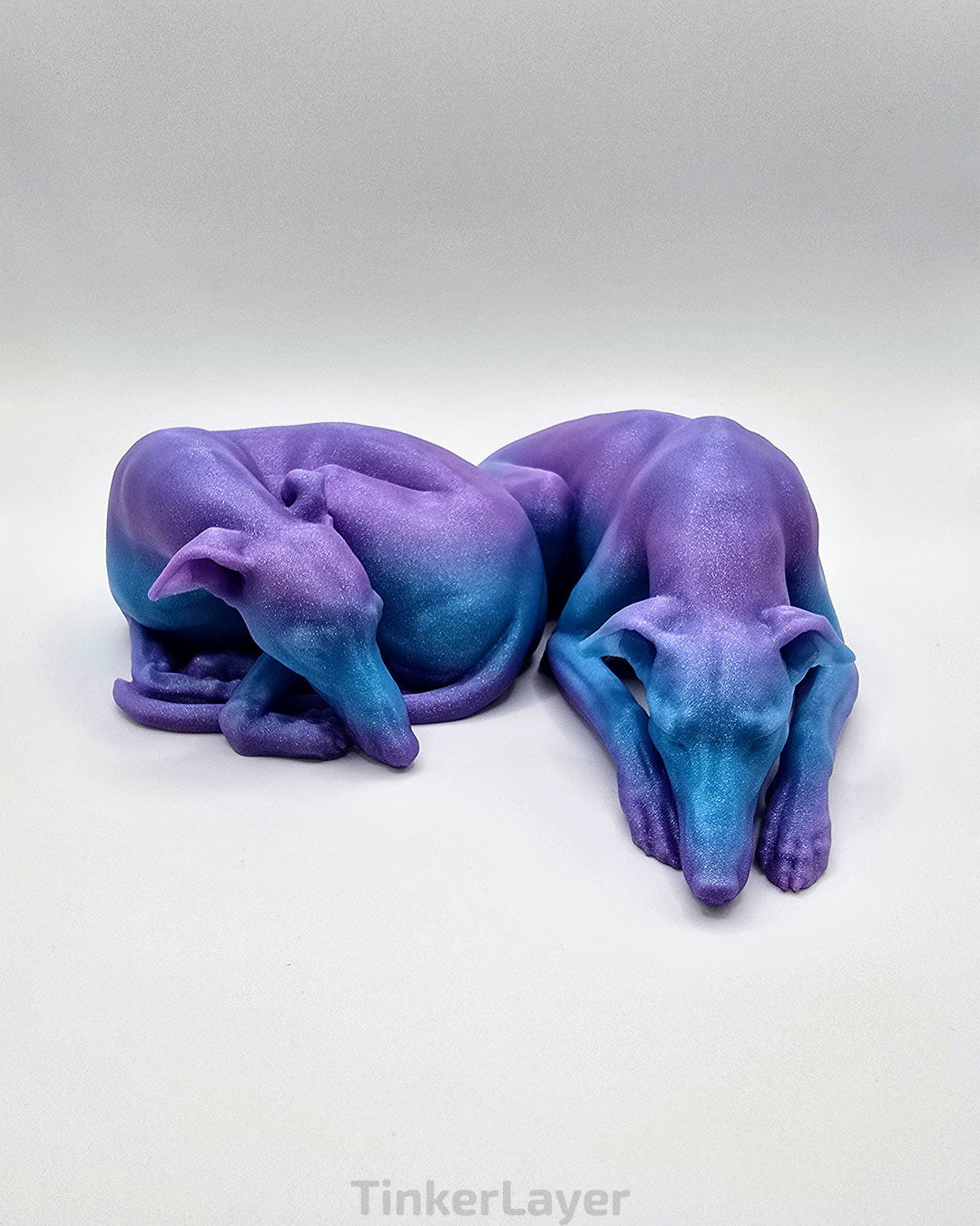 Cuddling Whippets Statue