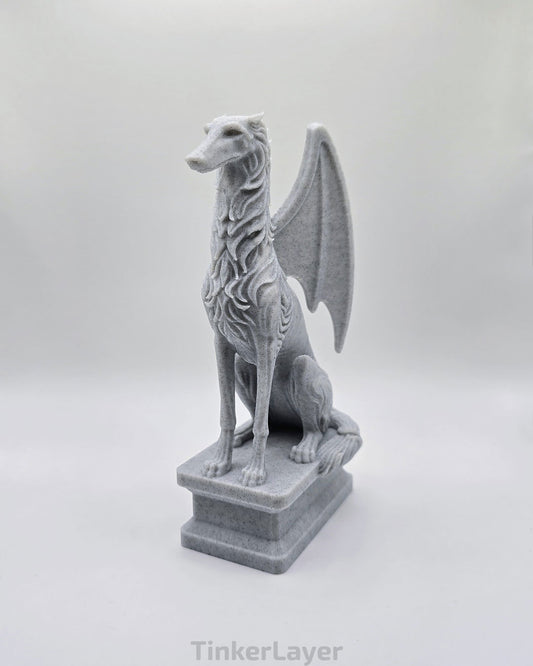Borzoi Gargoyle Statue