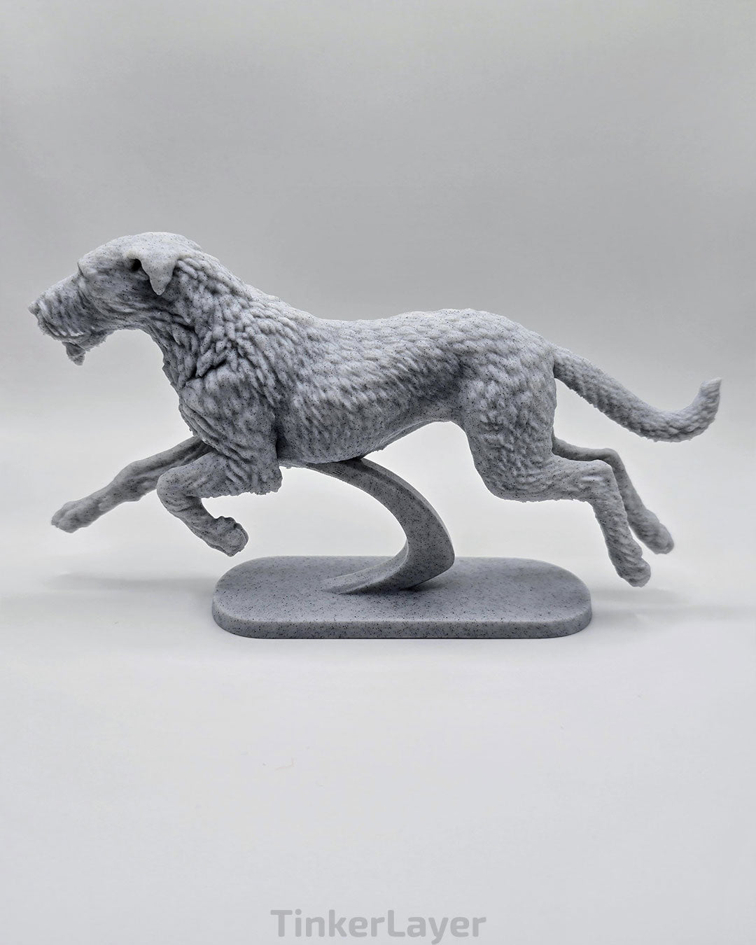 Running Irish Wolfhound Statue