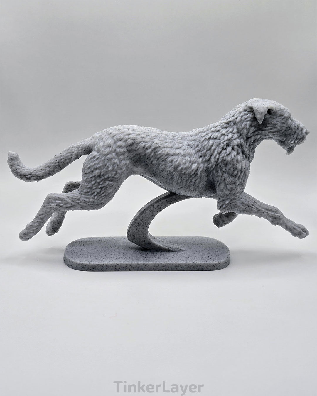 Running Irish Wolfhound Statue