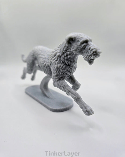 Running Irish Wolfhound Statue