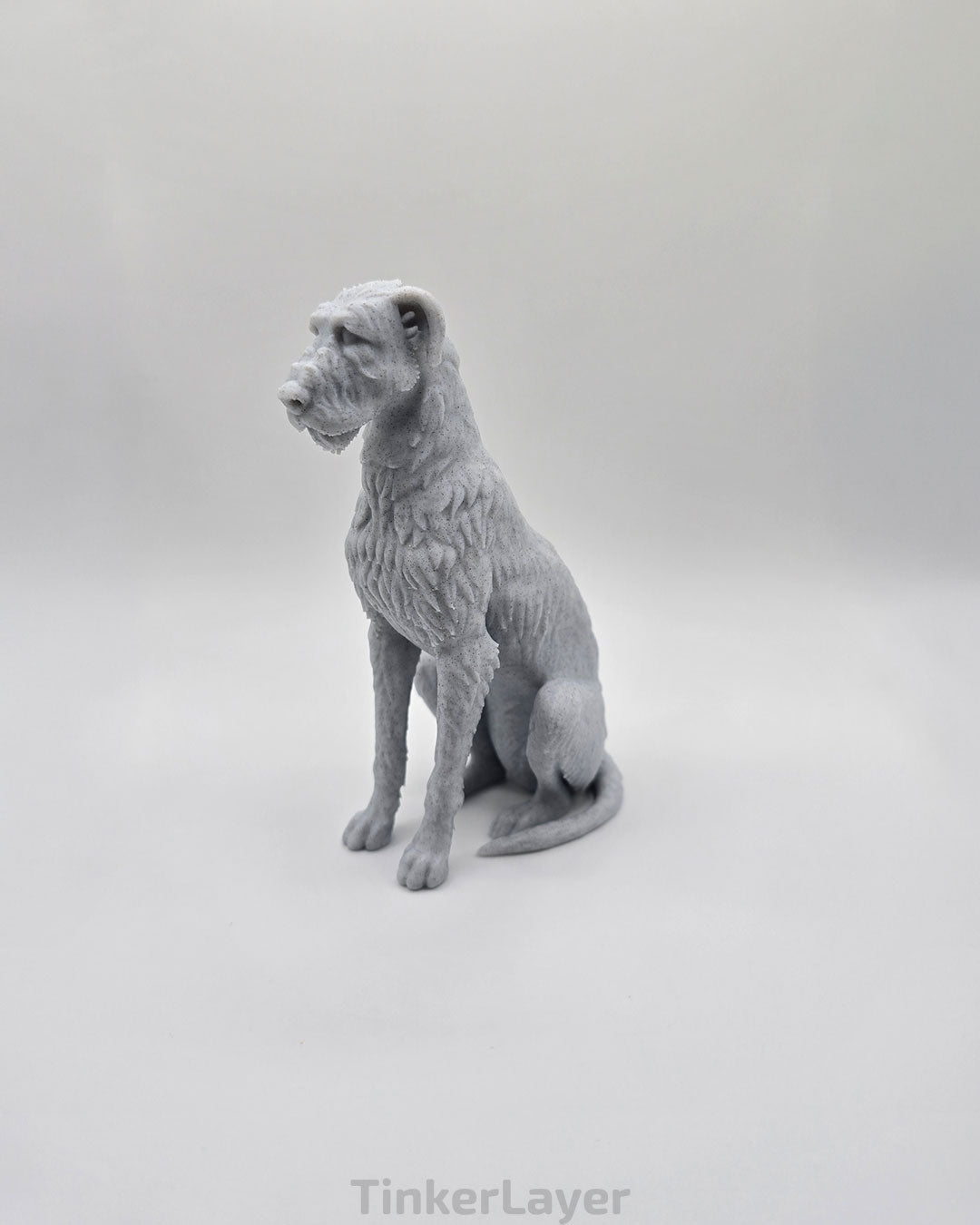 Sitting Irish Wolfhound Statue