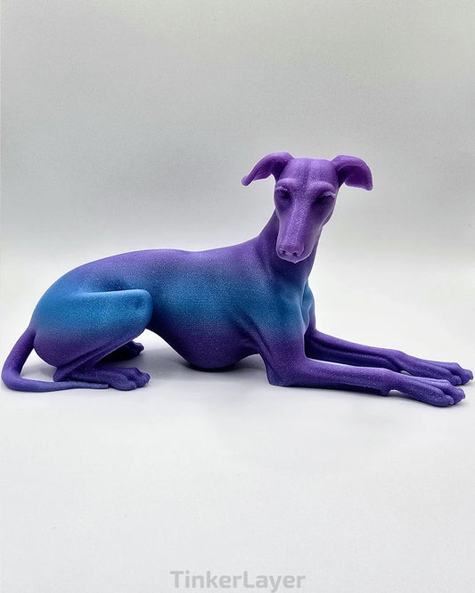 Laying Whippet Statue