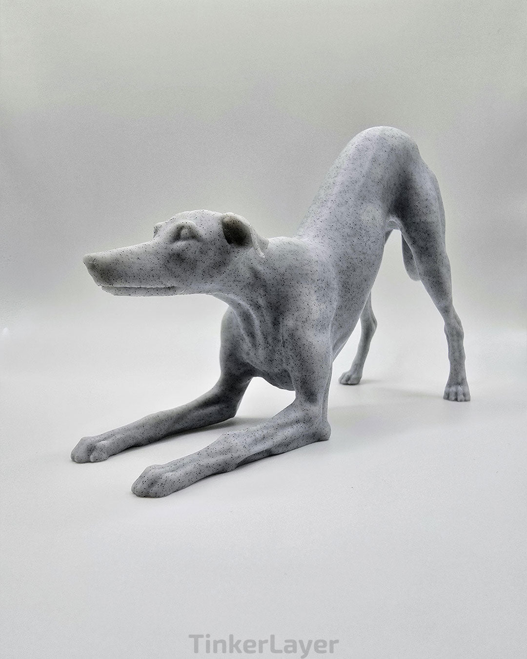 Playful Whippet Statue