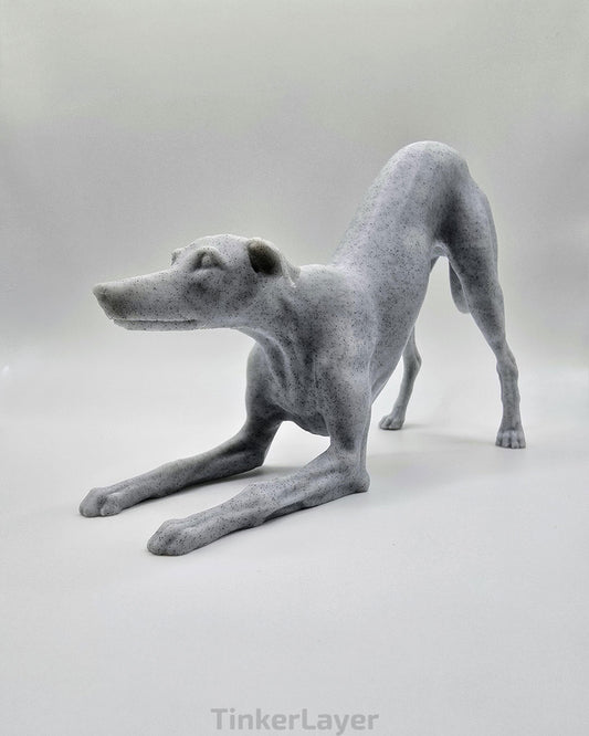 Playful Whippet Statue
