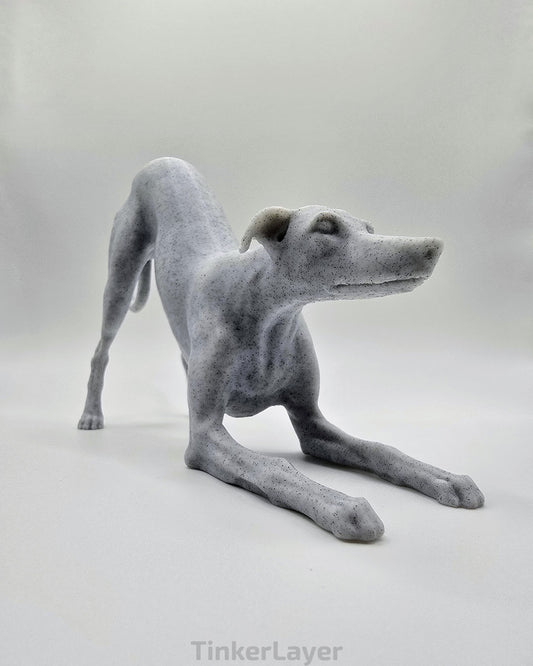 Playful Whippet Statue