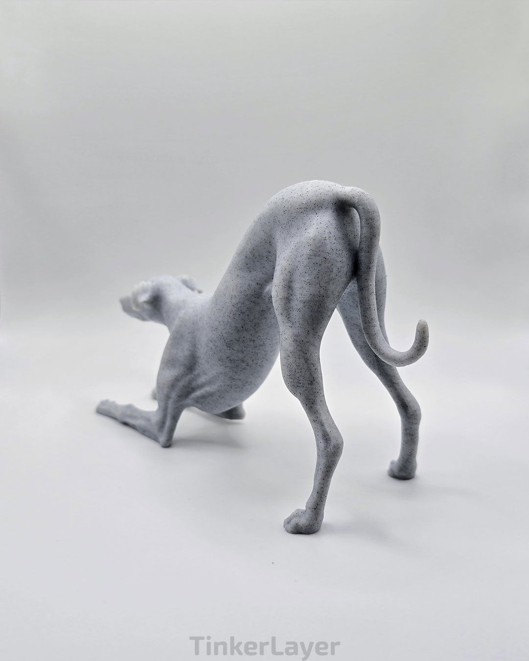 Playful Whippet Statue