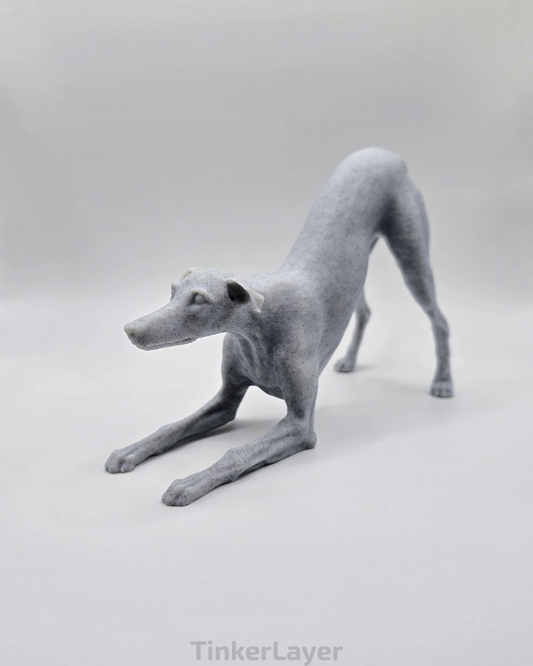 Playful Whippet Statue