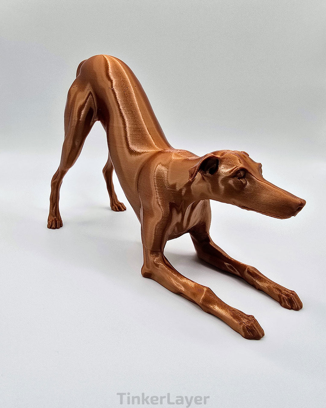 Playful Whippet Statue
