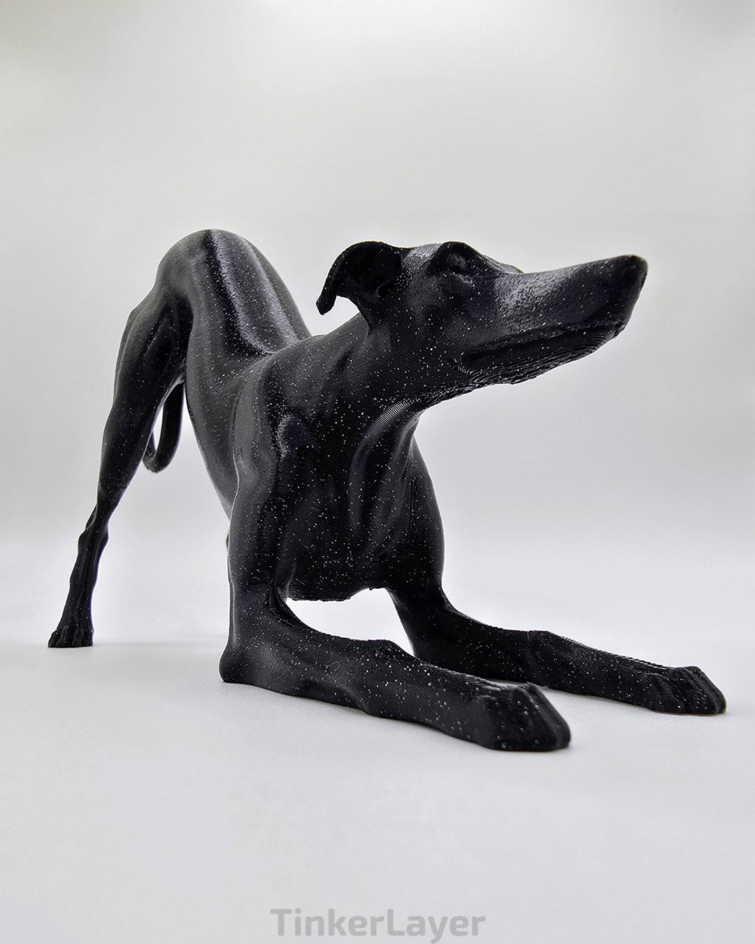 Playful Whippet Statue