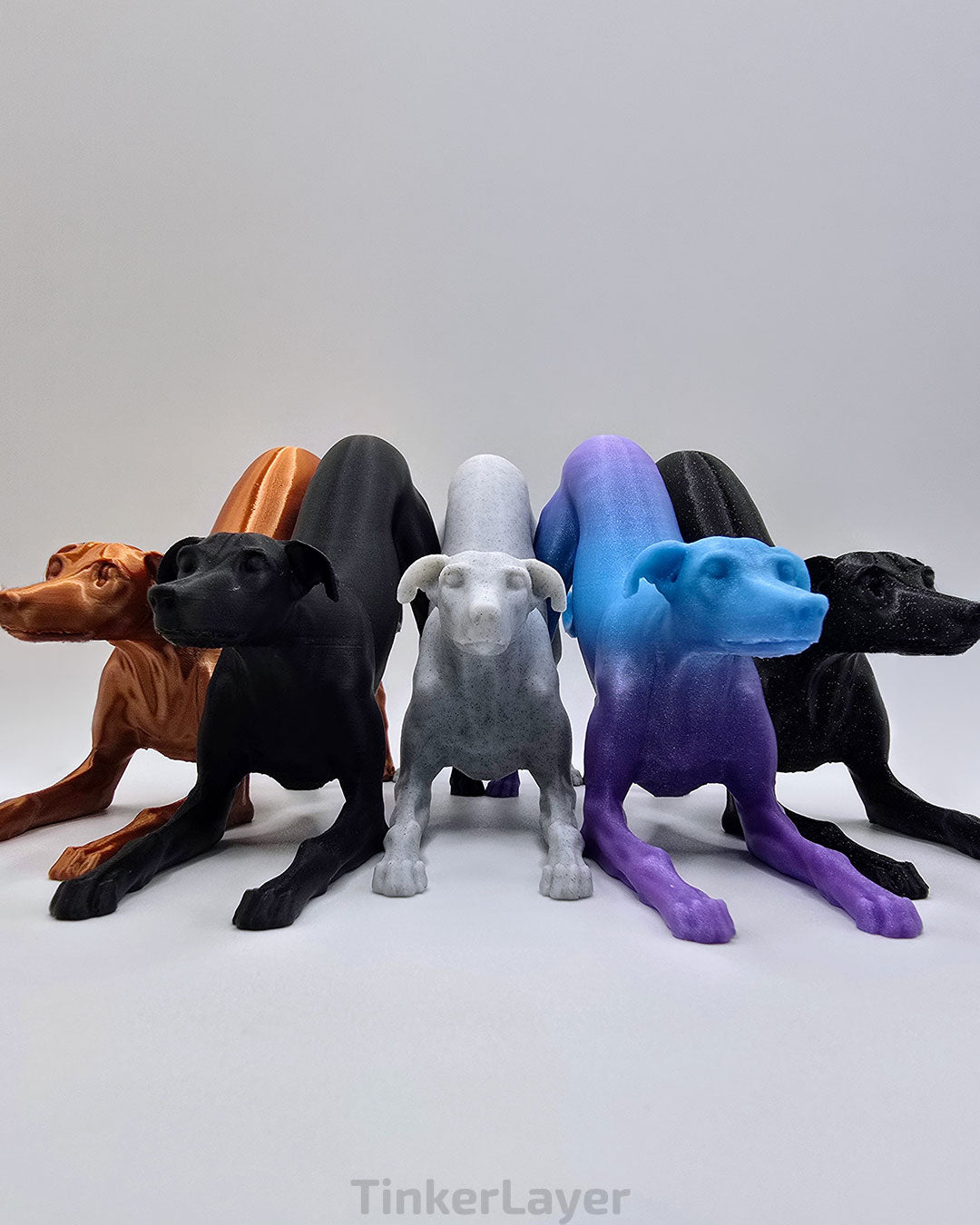 Playful Whippet Statue