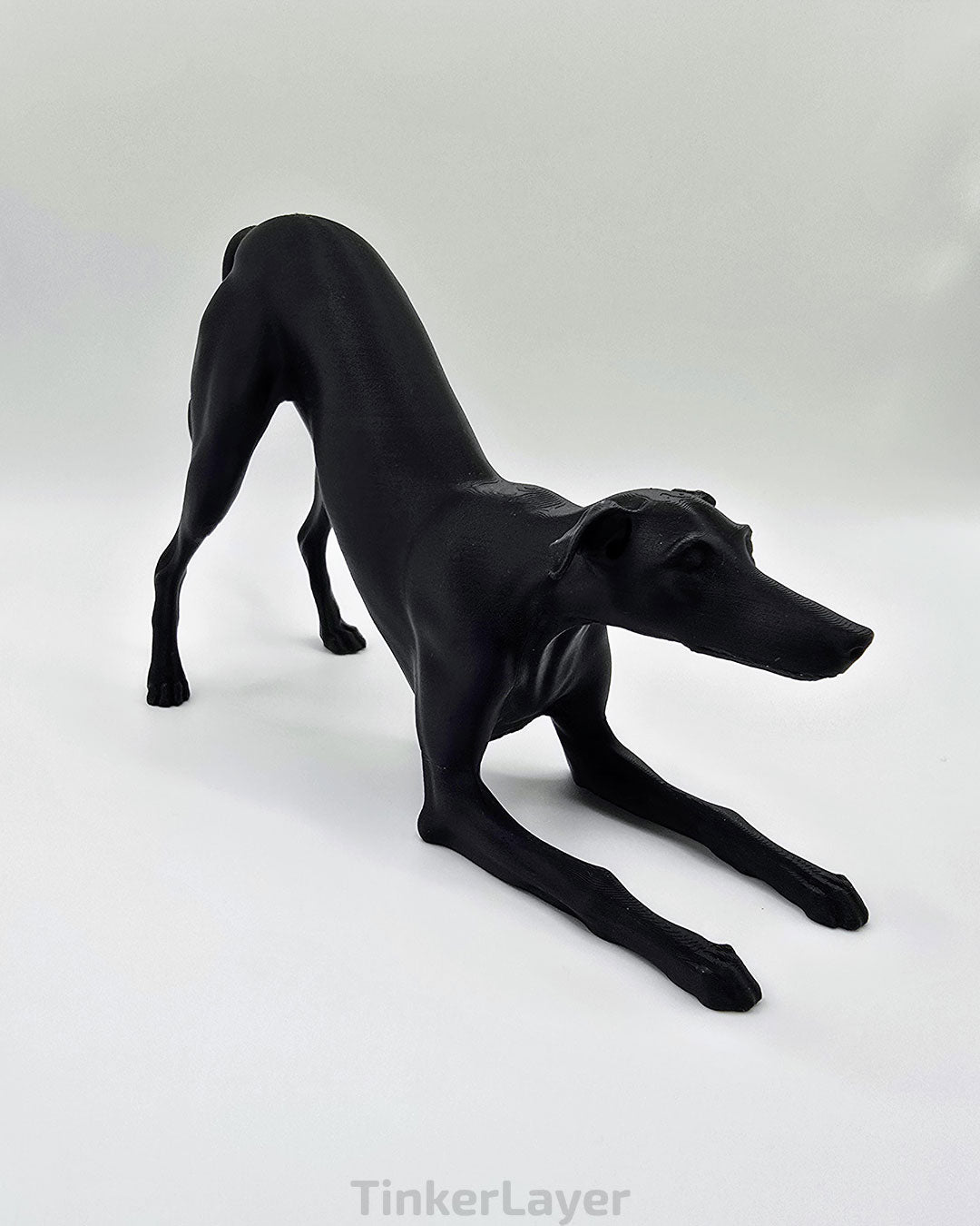 Playful Whippet Statue
