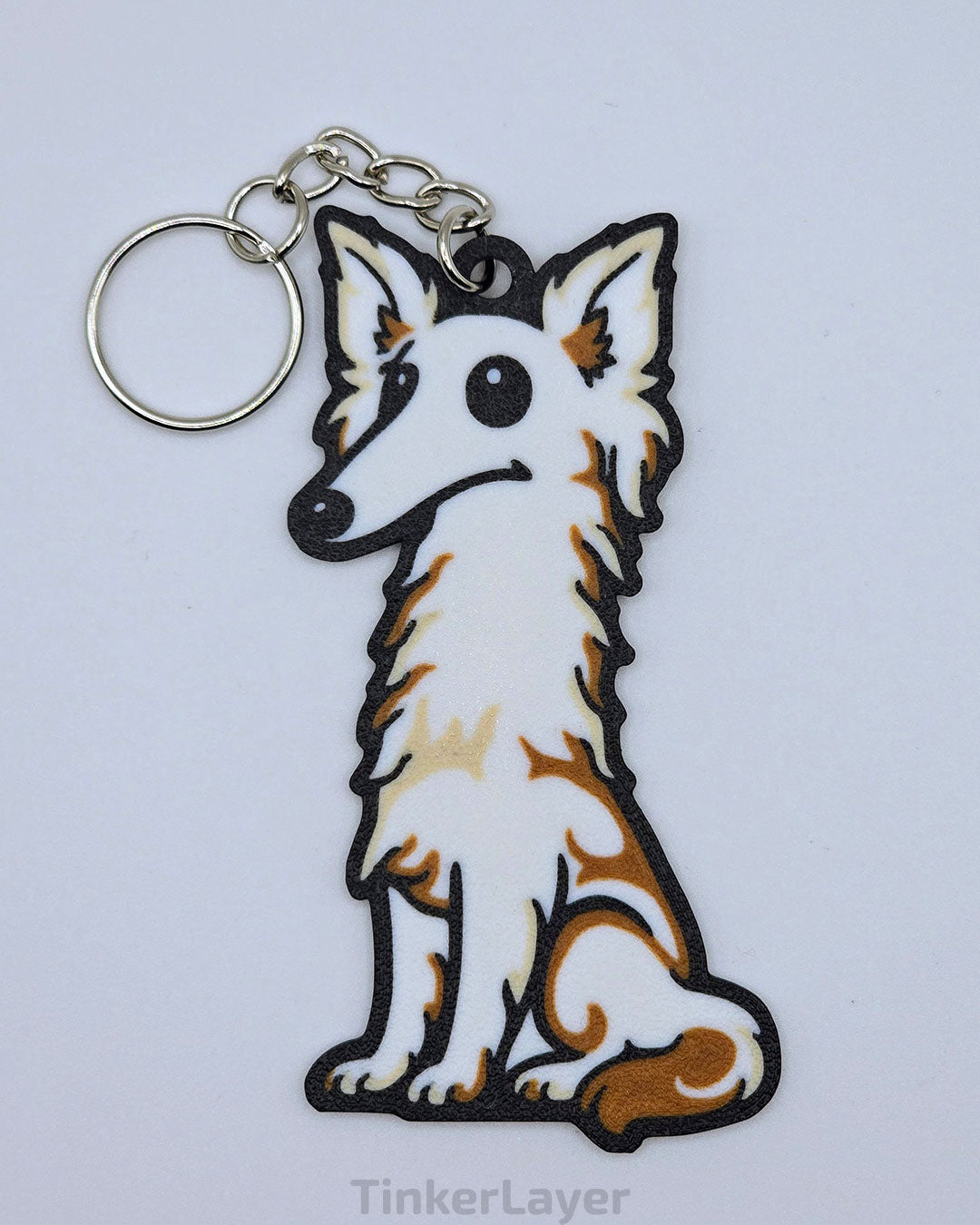 Silken Windhound Keychain (Chibi Style)