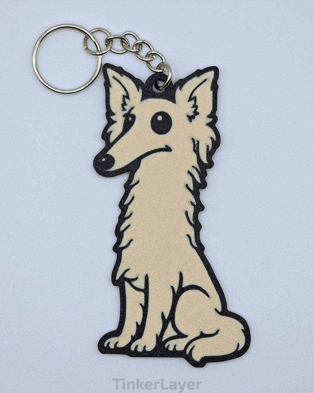 Silken Windhound Keychain (Chibi Style)