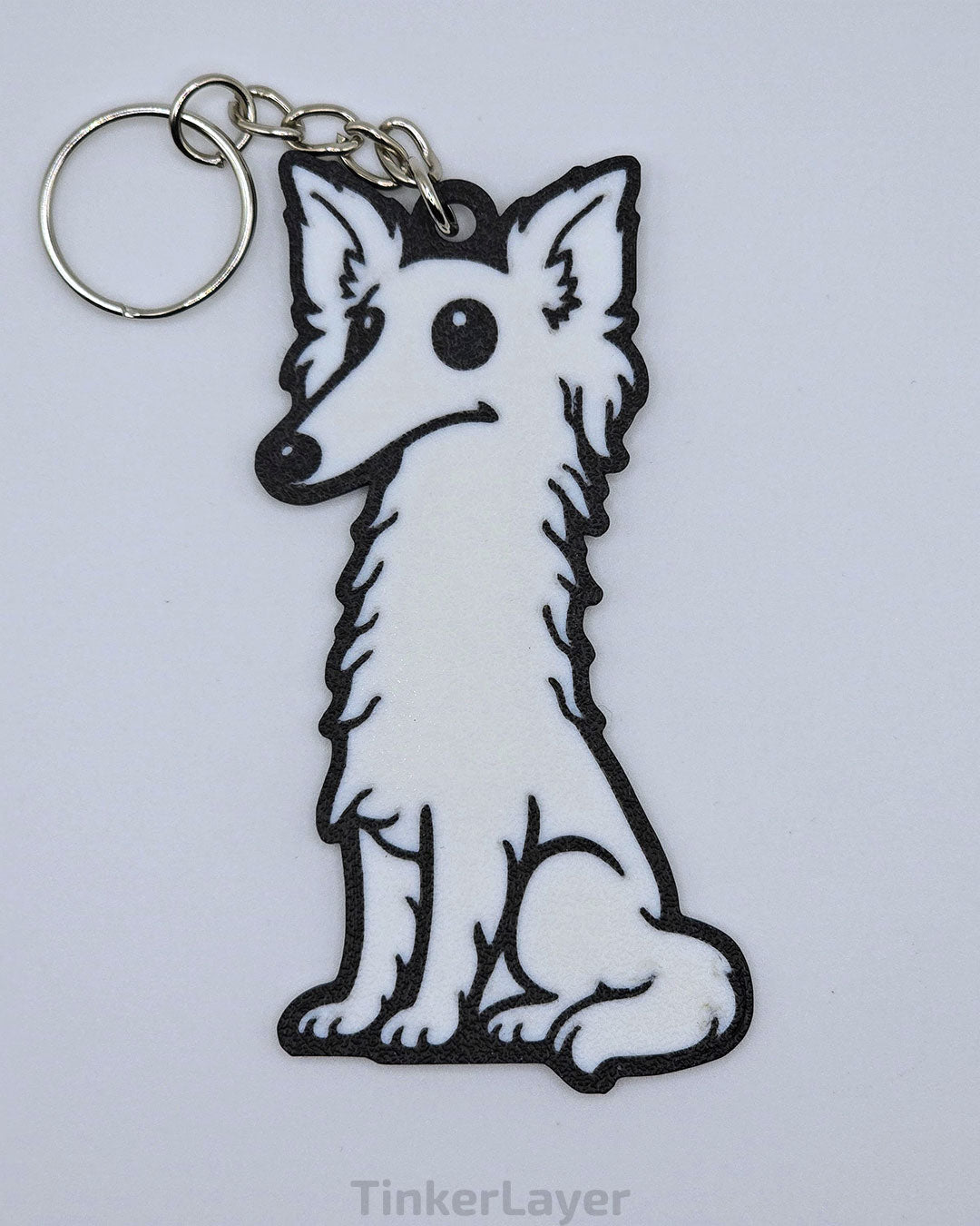 Silken Windhound Keychain (Chibi Style)