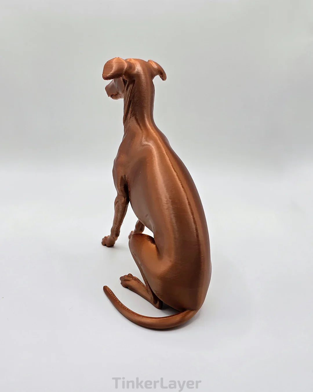 Sitting Whippet Statue