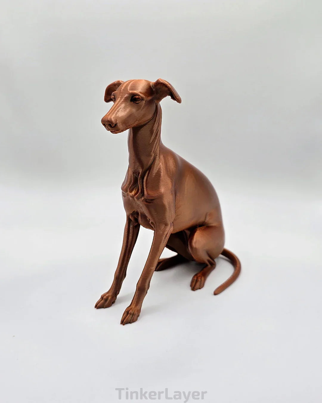 Sitting Whippet Statue