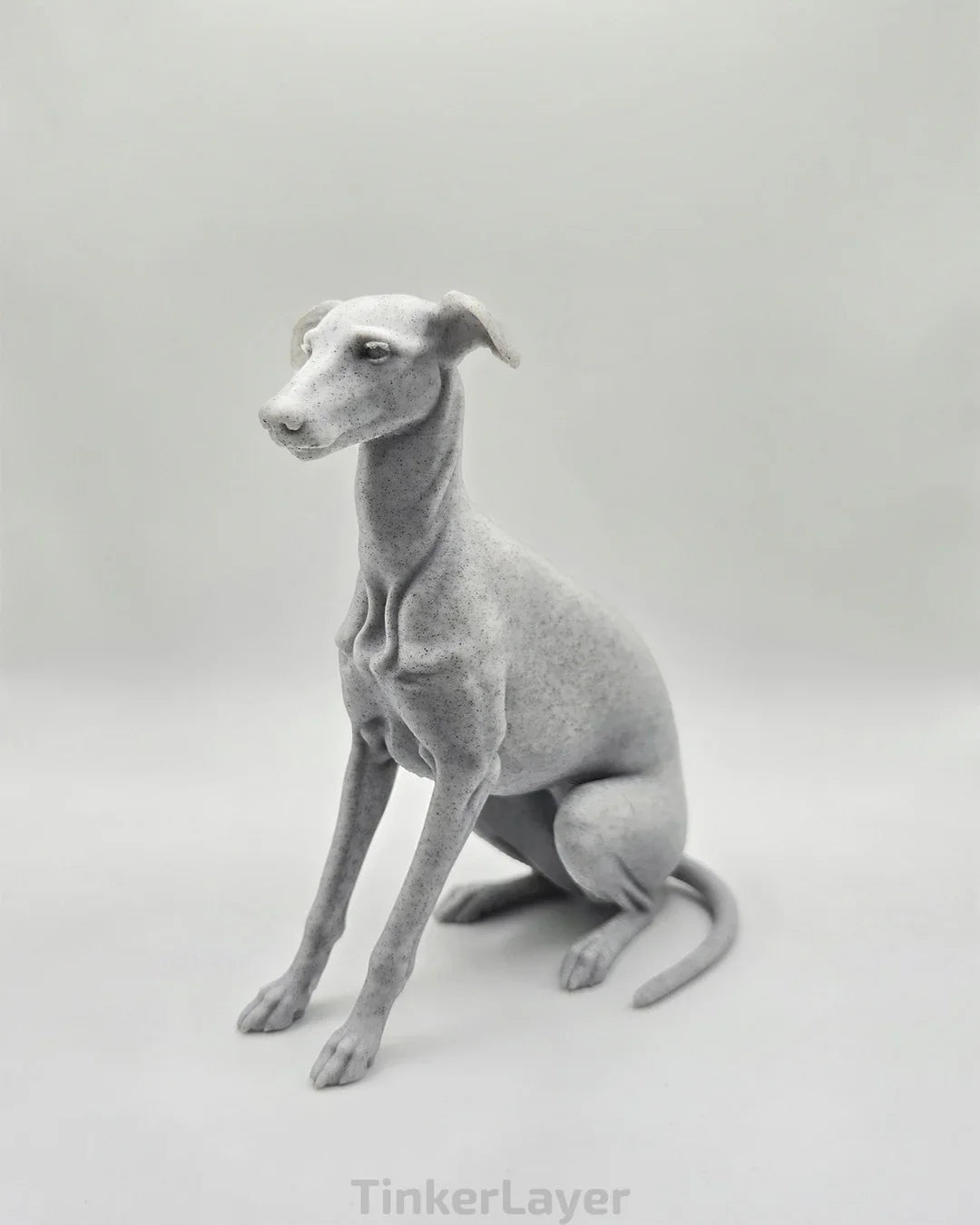 Sitting Whippet Statue