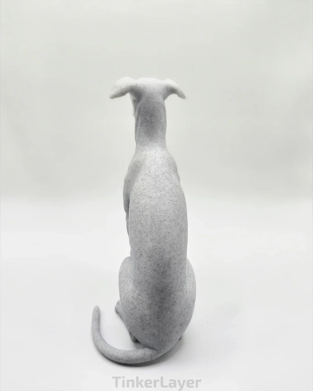 Sitting Whippet Statue