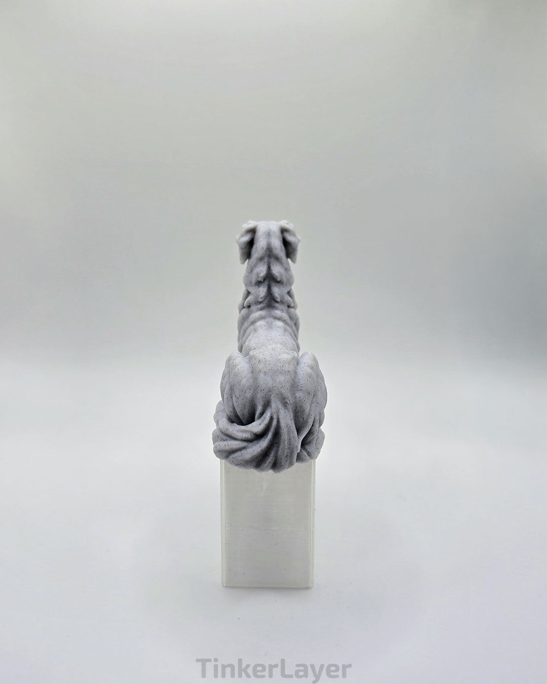 Borzoi Shelf Lounger in Marble PLA, rear view